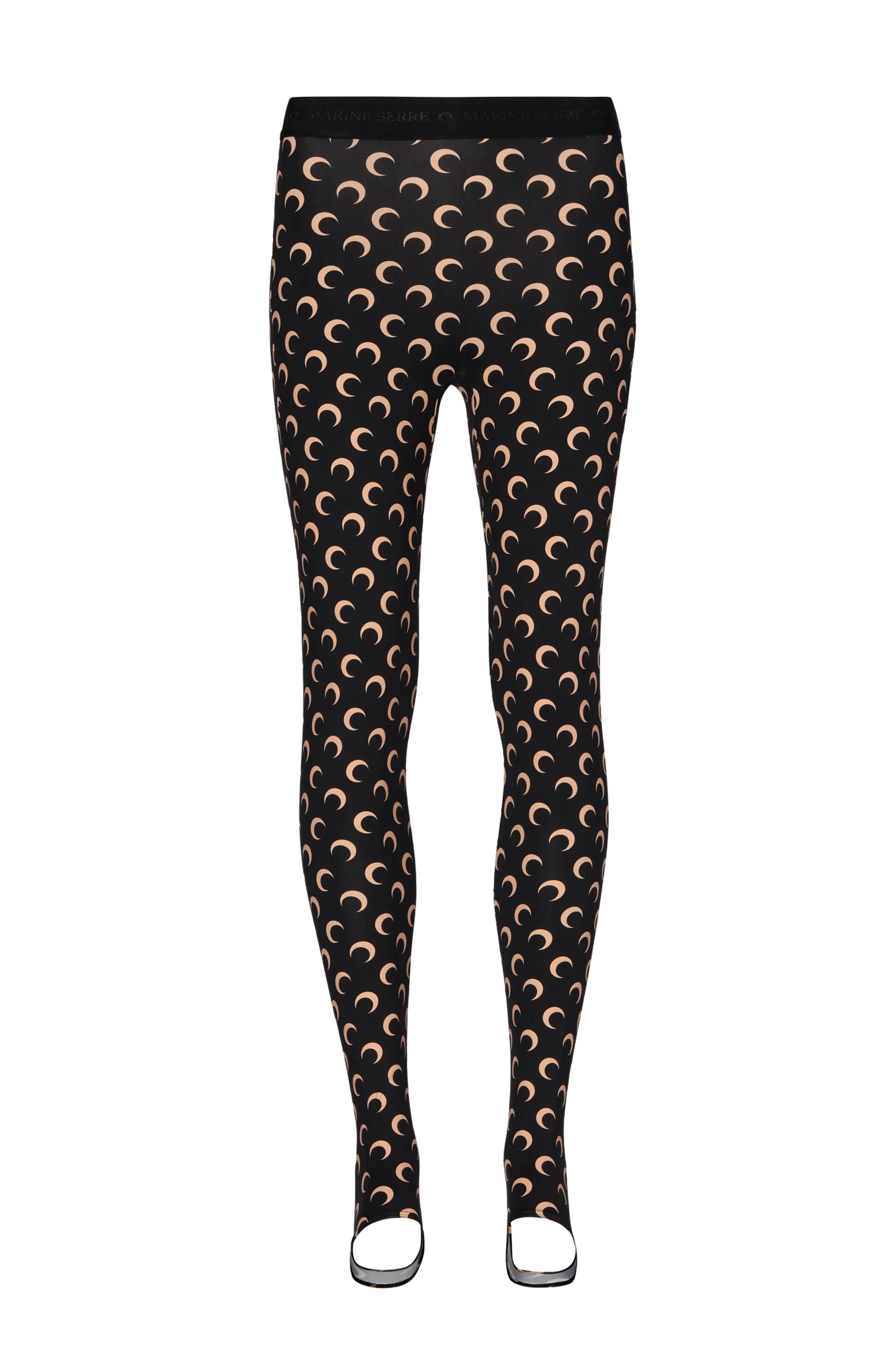 WOMEN - LEGGING PRINTED JERSEY MOON BLACK - Marine Serre