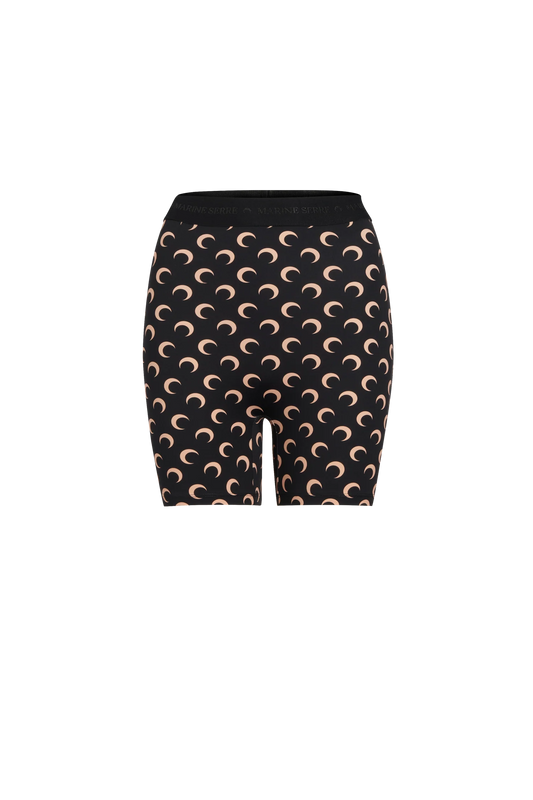 WOMEN - MINI JERSEY SHORT PRINTED MOON BLACK