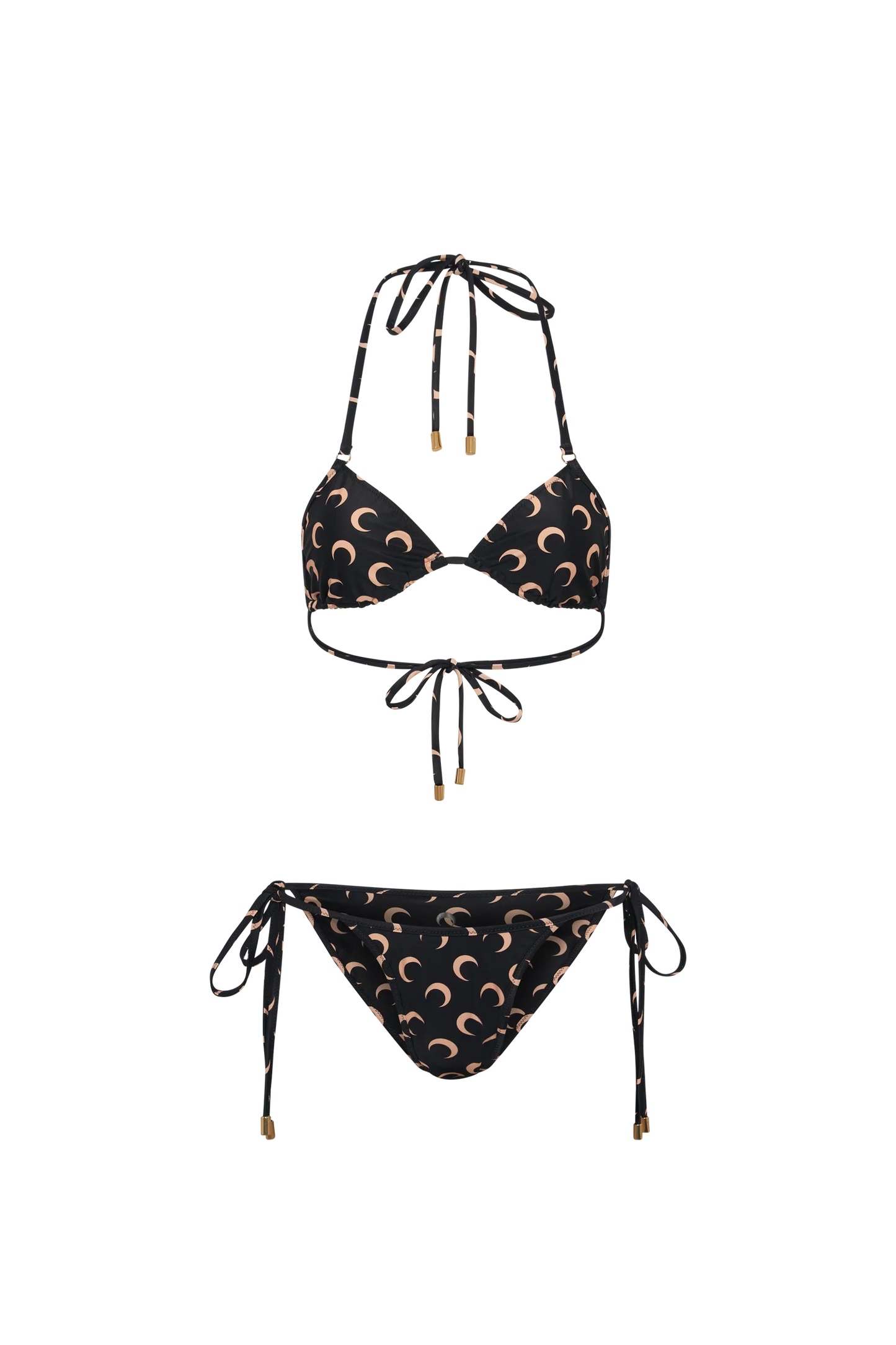 WOMEN - BIKINI MOON PRINTED SET BLACK - Marine Serre