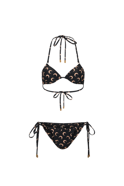WOMEN - BIKINI MOON PRINTED SET BLACK - Marine Serre
