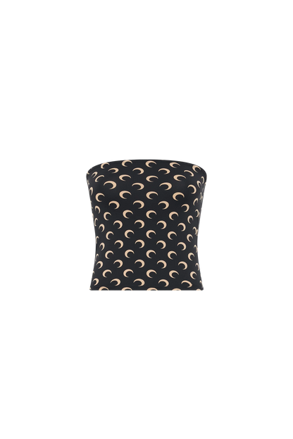 WOMEN - HAUT TUBE SECOND SKIN EN JERSEY MOON RECYCLÉ BLACK - Marine Serre