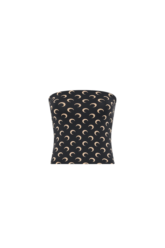 WOMEN - HAUT TUBE SECOND SKIN EN JERSEY MOON RECYCLÉ BLACK - Marine Serre