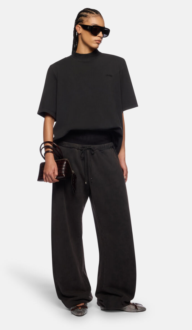 WOMEN - FADED BLACK LONG PANT - The Attico