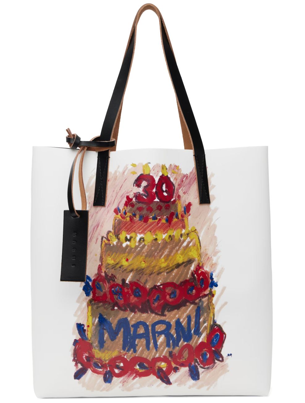 CABAS TRIBECA White/Multi 30e Anniversaire - Marni