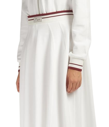 WOMEN - LONG SKIRT SPONGY LILY WHITE - Marni