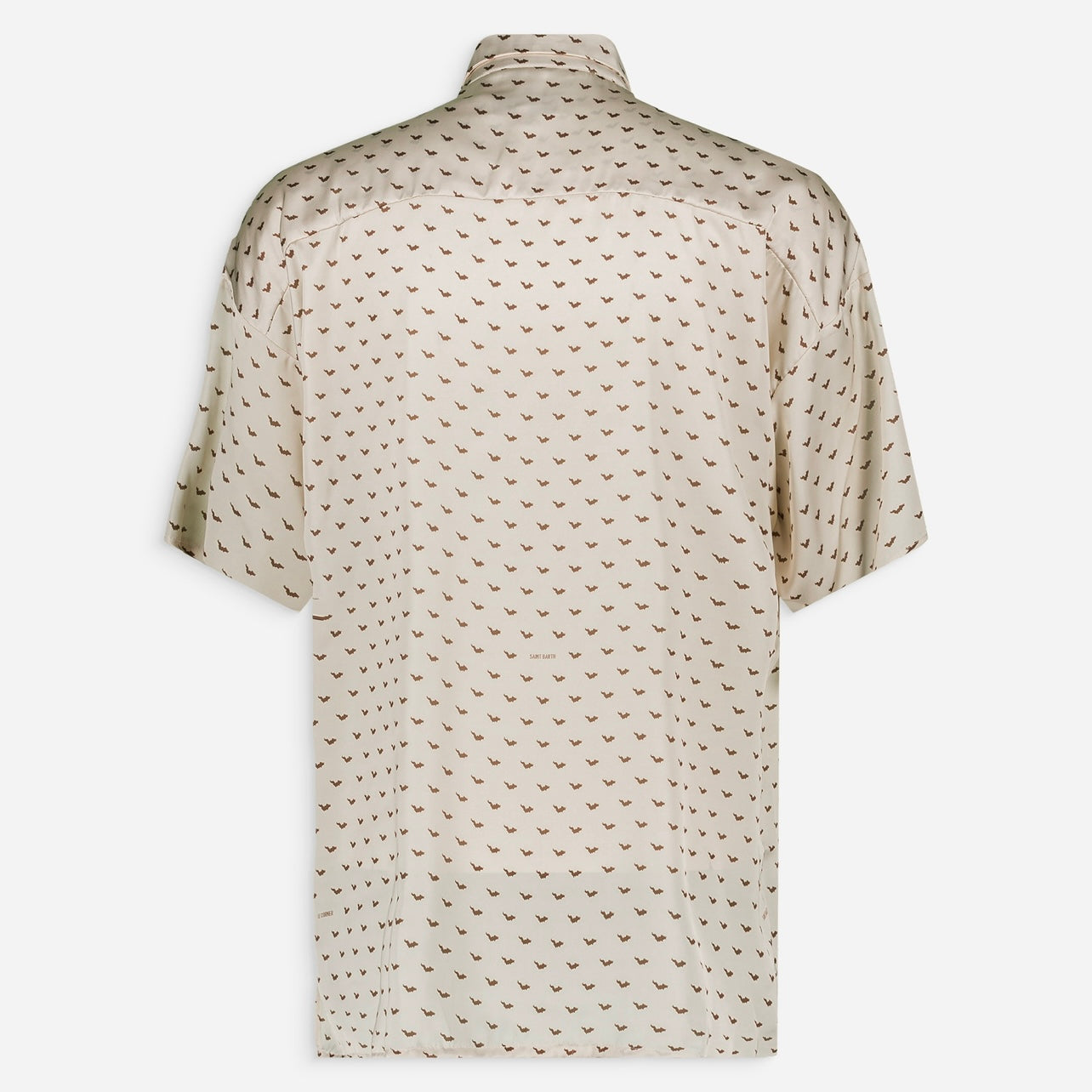Swan Paris X Le Corner Saint Barth Collab Chemise Beige Et Marron