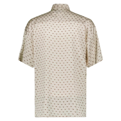 Swan Paris X Le Corner Saint Barth Collab Chemise Beige Et Marron