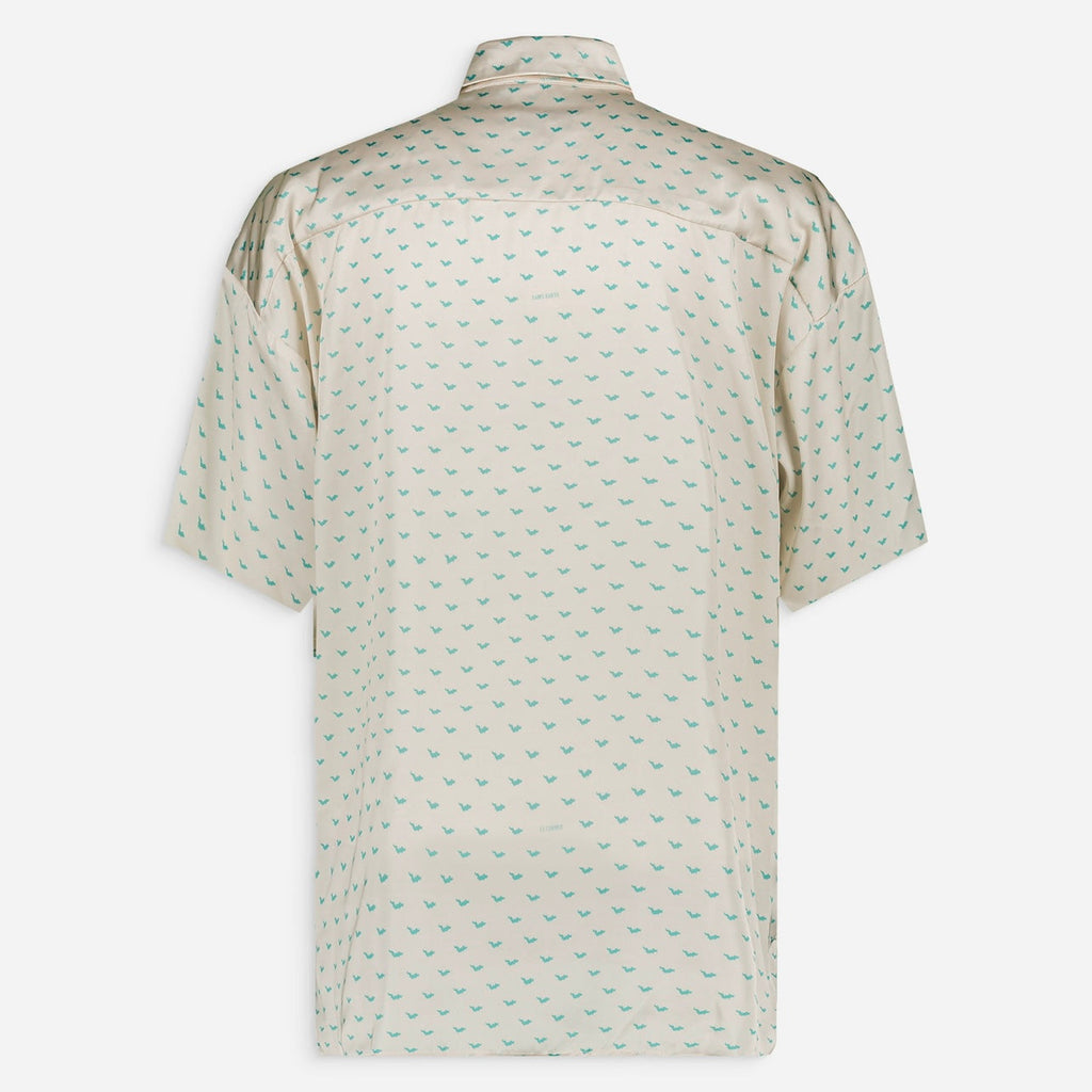 Swan Paris X Le Corner Saint Barth Collab Chemise Blanc Et Bleu