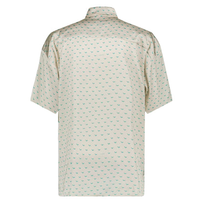 Swan Paris X Le Corner Saint Barth Collab Chemise Blanc Et Bleu