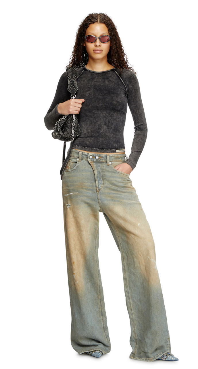 WOMEN - Relaxed Jeans 1996 D-Sire 007z4 Distroyed - Diesel