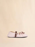 WOMEN - Soft Ballerina Mary Jane en cuir rose et marron - Marni