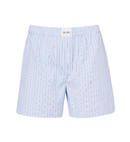 WOMEN - MINI SHORT COTONS STRIPES BLUE - The Attico