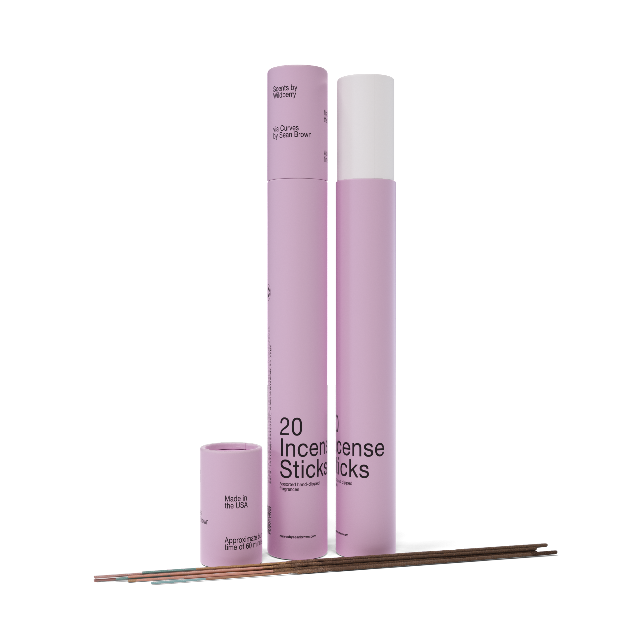 Assorted Incense (20 Sticks) Lavender Set - Curves