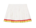 WOMEN - Orange Mascot Pleated Silk Twill Skirt - Casa Blanca