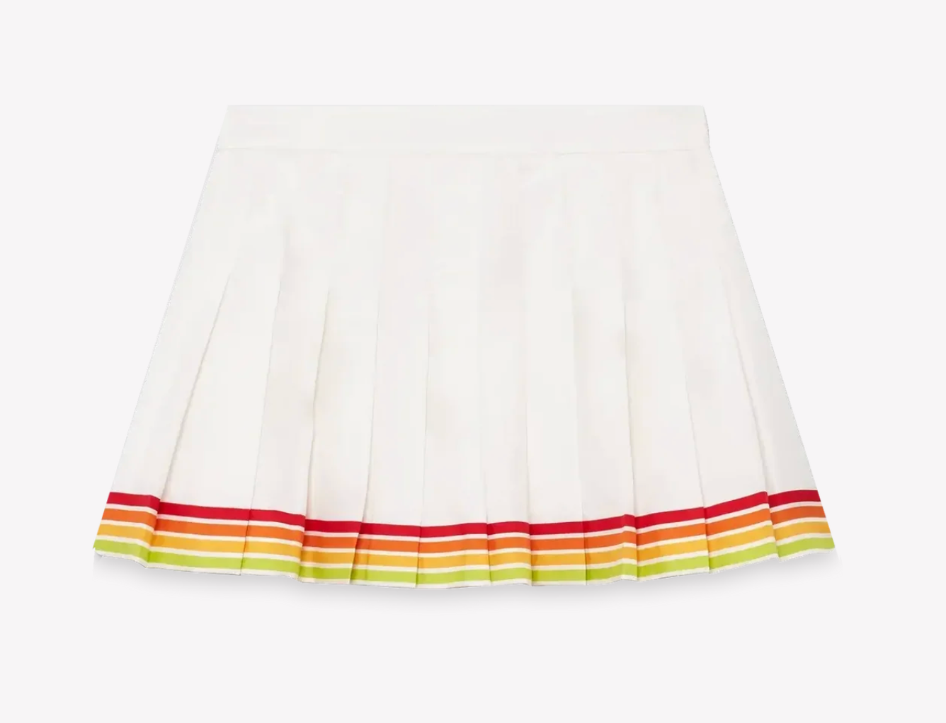 WOMEN - Orange Mascot Pleated Silk Twill Skirt - Casa Blanca
