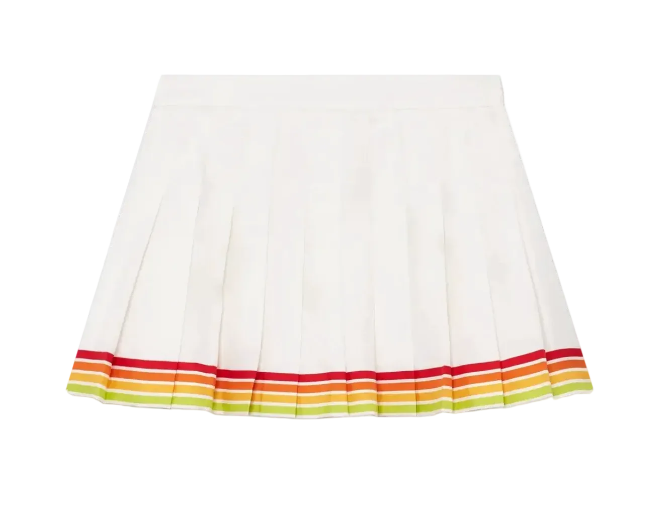 WOMEN - Orange Mascot Pleated Silk Twill Skirt - Casa Blanca