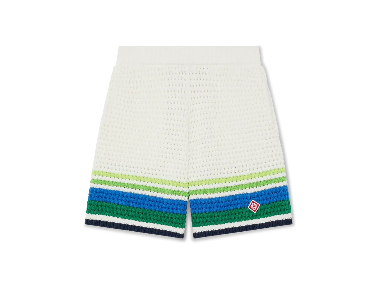 KIDS - Short de tennis en maille rayée Green - Casa Blanca
