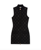 WOMEN - DRESS MONOGRAM JACQUARD Black - Casa Blanca