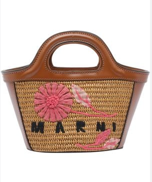 BAG - MINI SAC TROPICALIA WITH PINK FLOWER - Marni