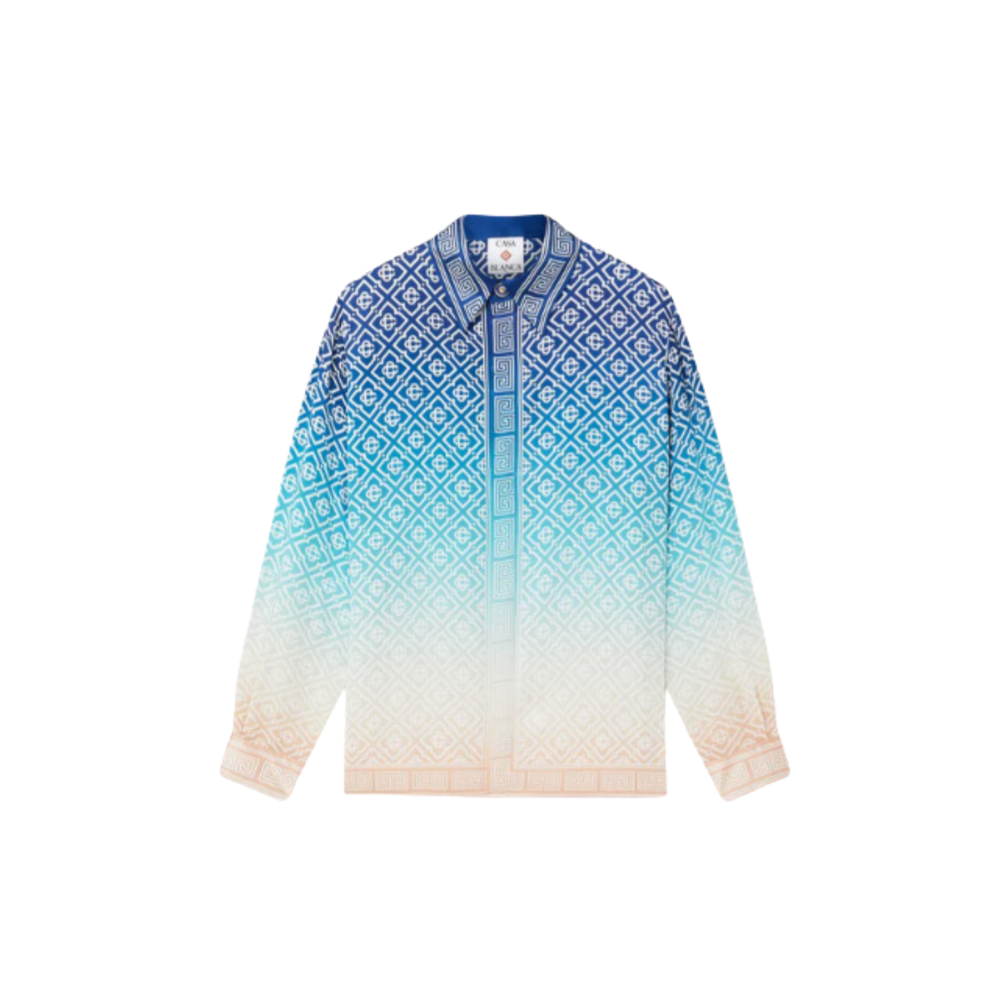 Jacquard Gradient Silk Shirt Multicolor Casa blanca
