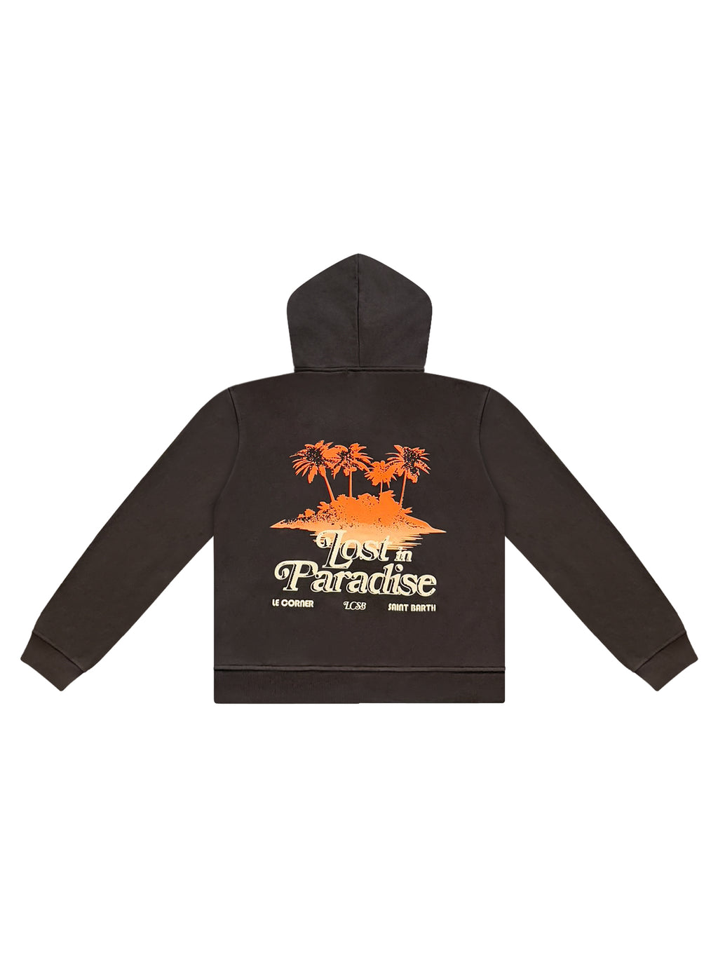 HOODIE LOST IN PARADISE BROWN - Le Corner Saint Barth