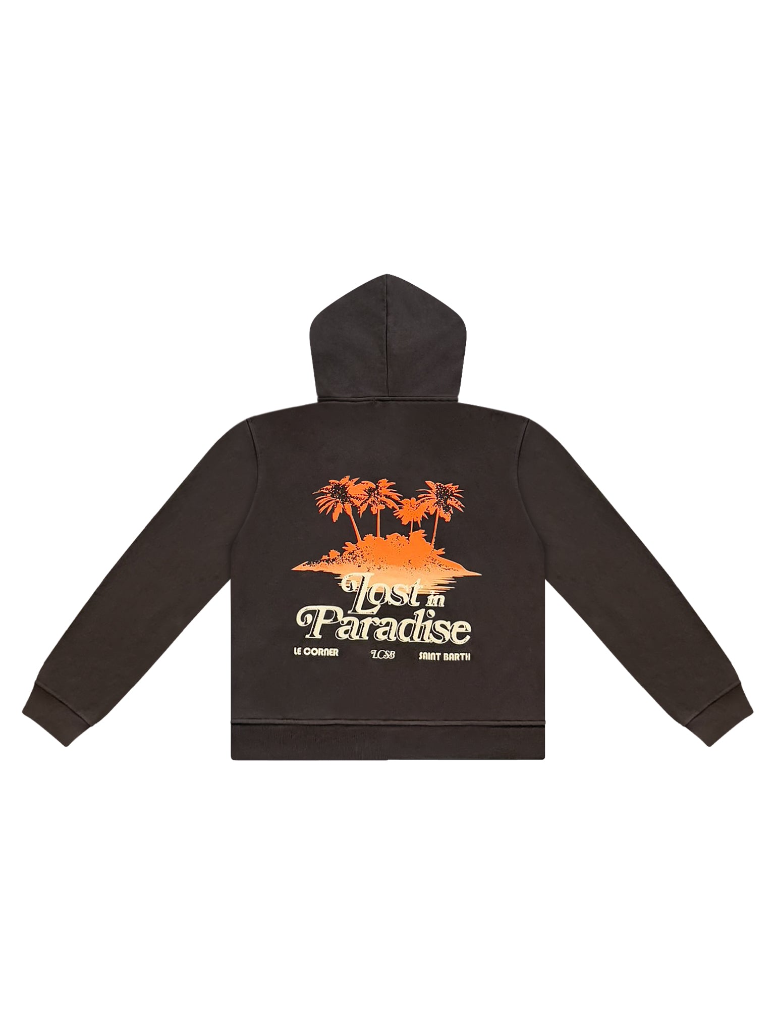 HOODIE LOST IN PARADISE BROWN - Le Corner Saint Barth