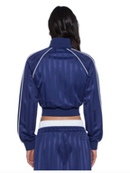 WOMEN - Cropped Trak Top Navy - Ksubi