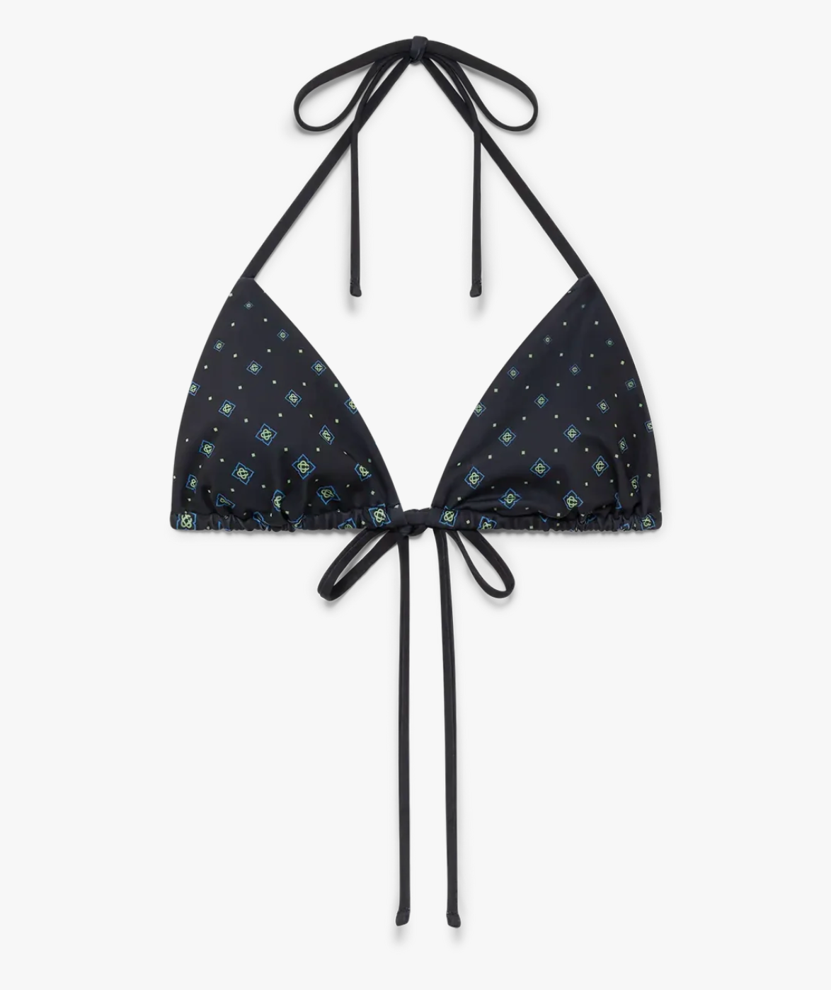 WOMEN - Degrade Monogram Bikini Top Black/Multi - Casa Blanca