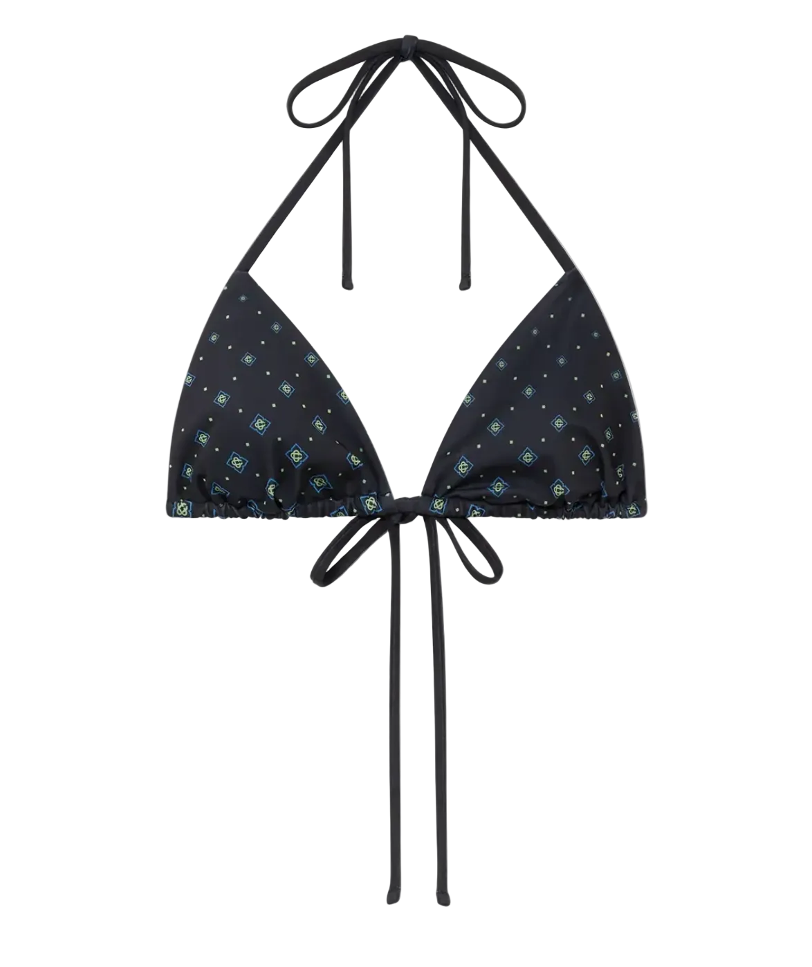 WOMEN - Degrade Monogram Bikini Top Black/Multi - Casa Blanca