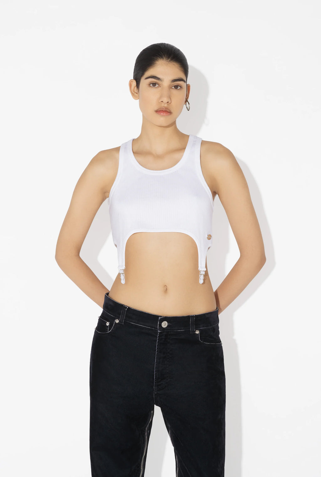 WOMEN - The White Garter Bra - JPG