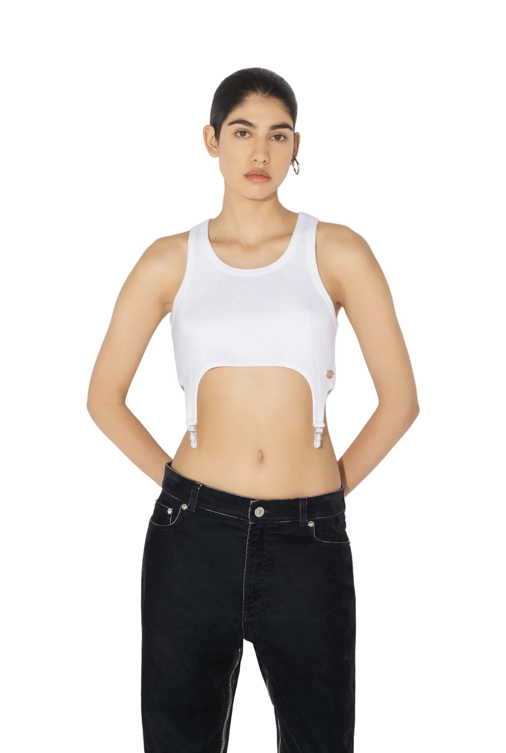 WOMEN - The White Garter Bra - JPG