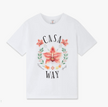 MEN-Casa Way Orchid Logo Short Sleeve T‑Shirt-CASA BLANCA