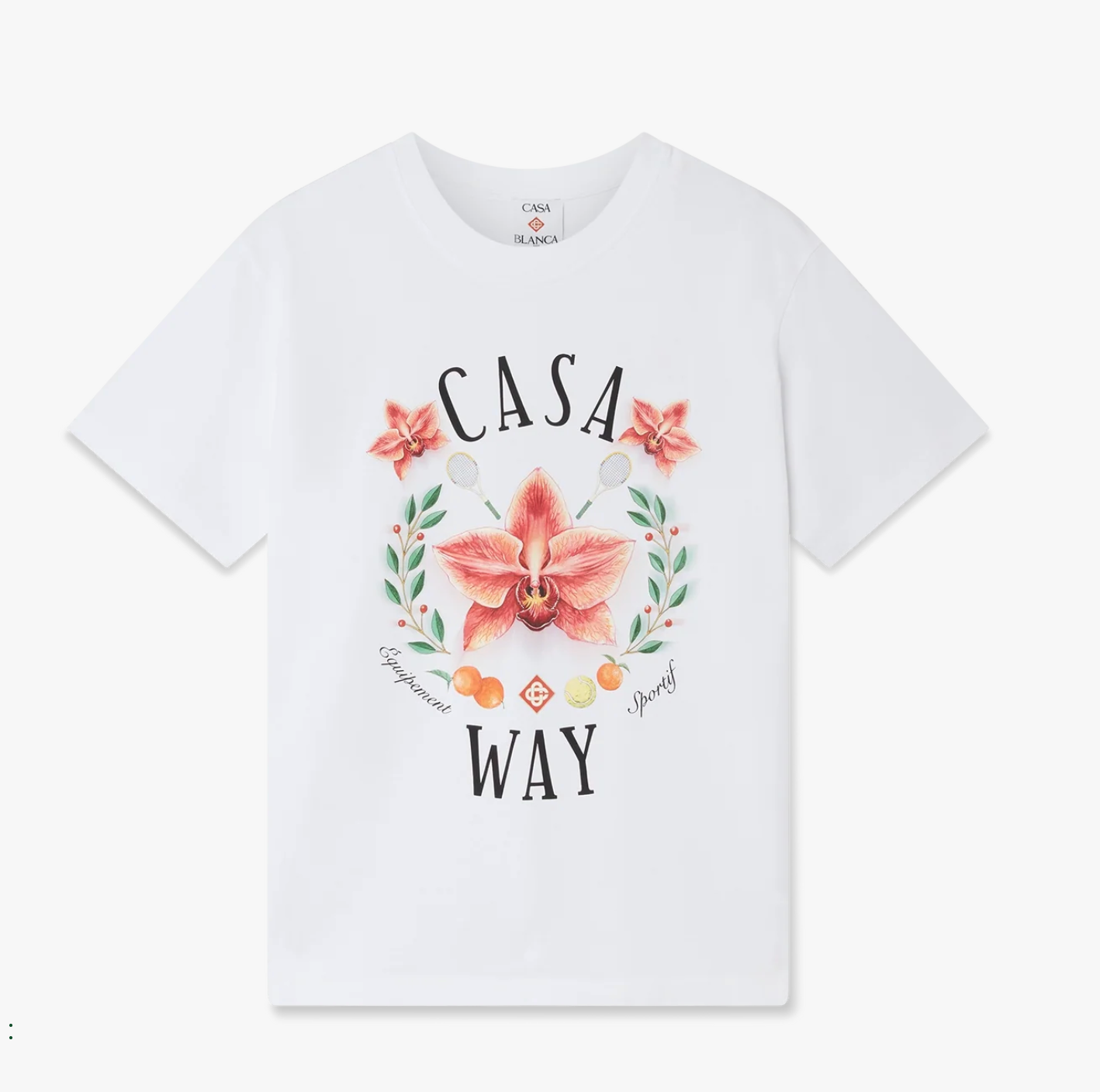 MEN-Casa Way Orchid Logo Short Sleeve T‑Shirt-CASA BLANCA