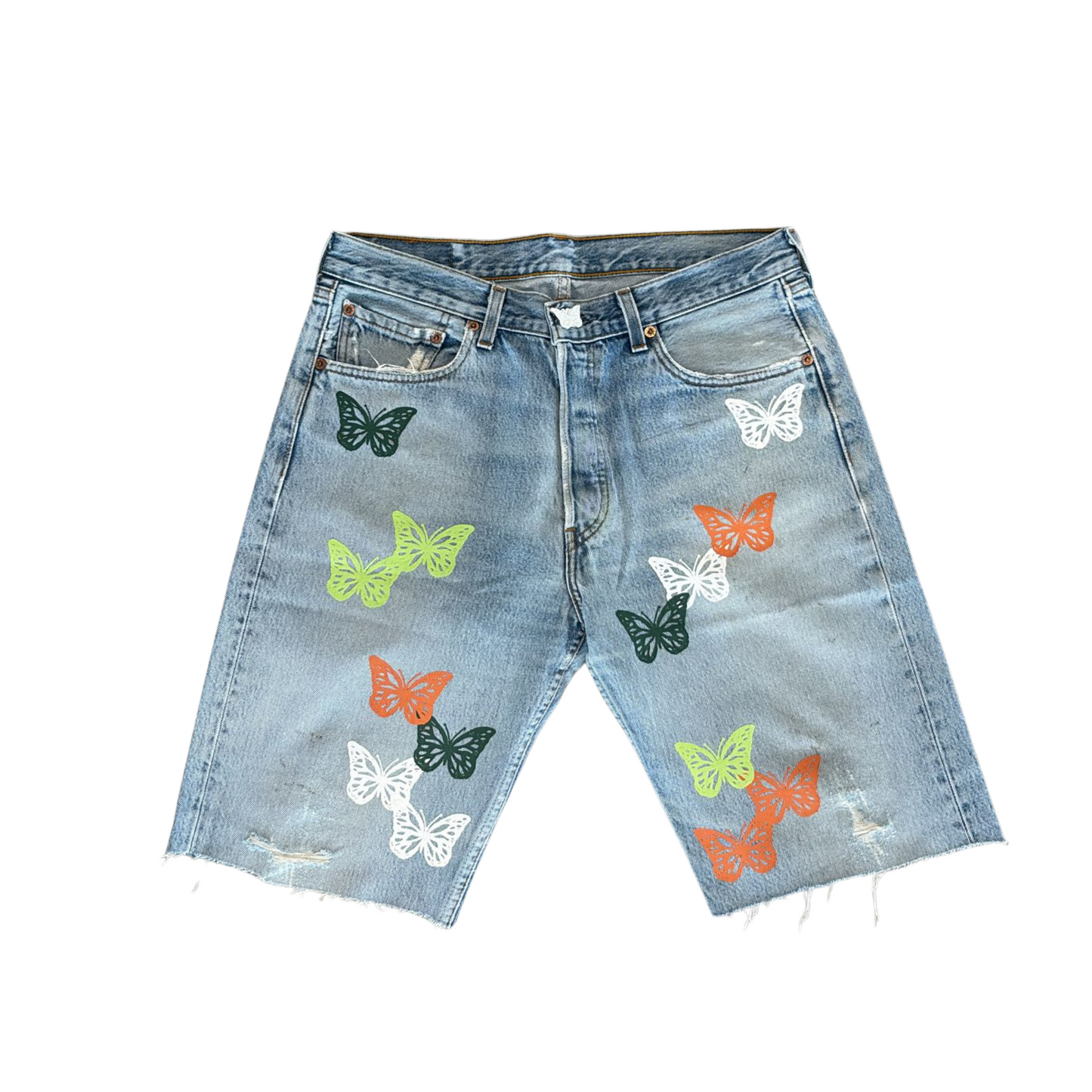 MEN - BUTTERFLY DENIM SHORT MULTI COLORS - About Dreams