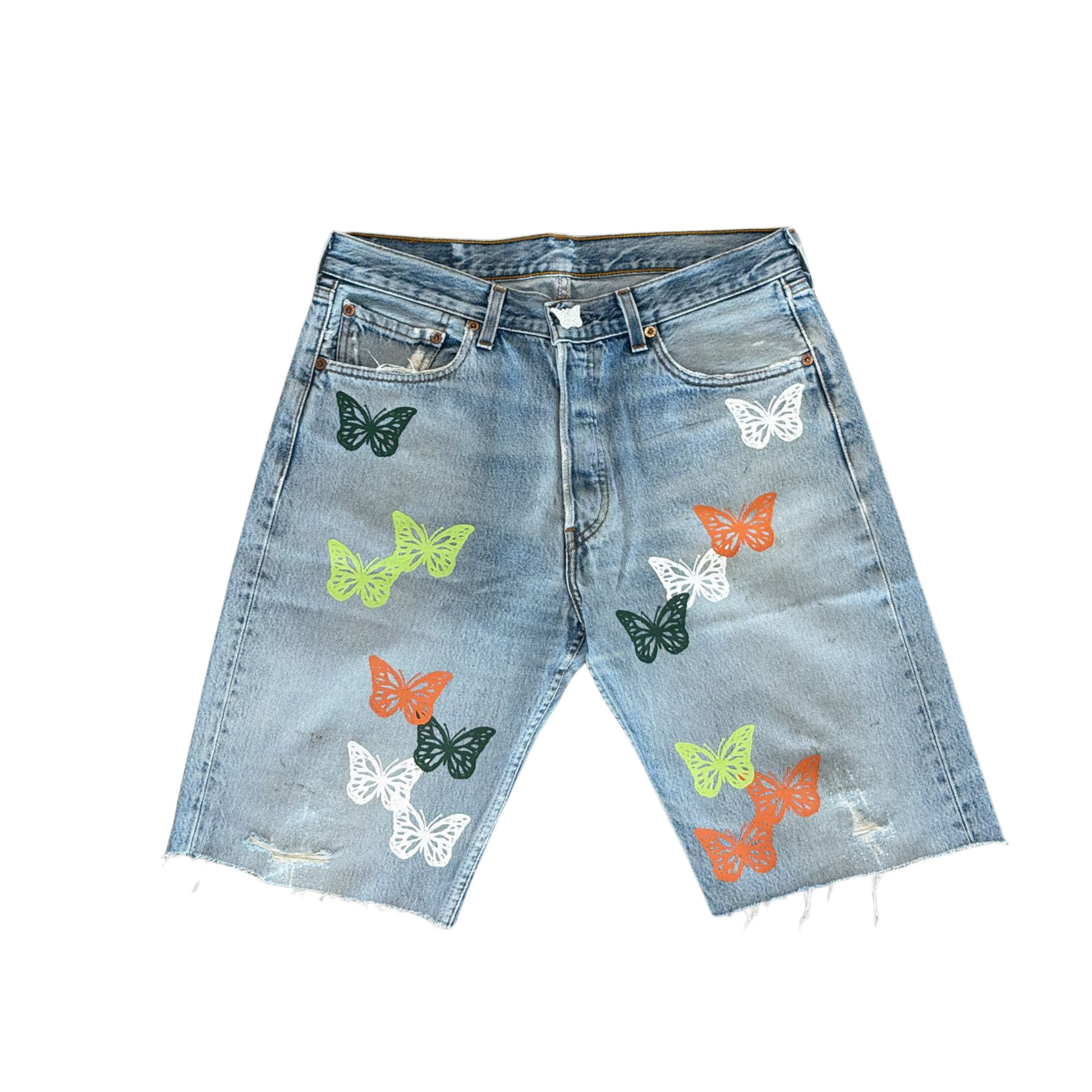 MEN - BUTTERFLY DENIM SHORT MULTI COLORS - About Dreams