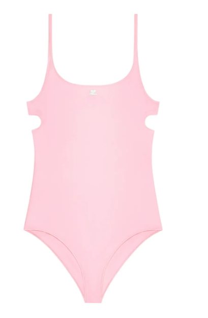 WOMEN - Maillot de Bain Logo Brodé Pink - Courrèges