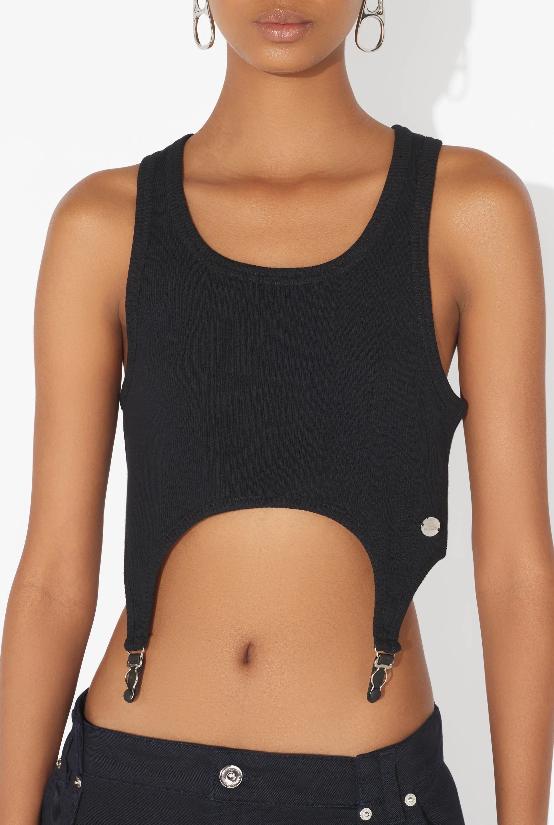 WOMEN - The Black Garter Bra - JPG