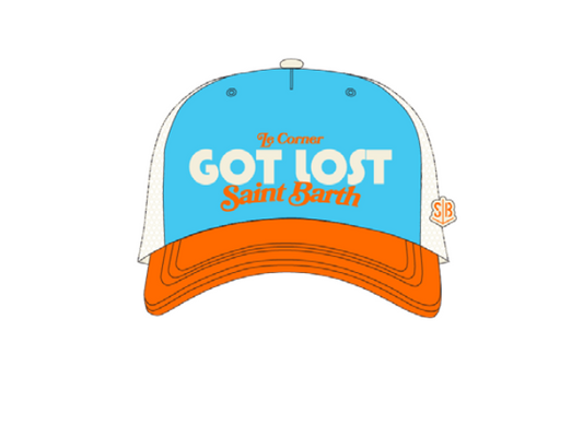 HAT - GOT LOST ORANGE AND BLUE - Le Corner Saint Barth