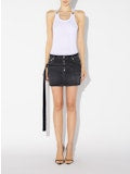 WOMEN - MINI SKIRT DENIM DARK BLUE - JPG