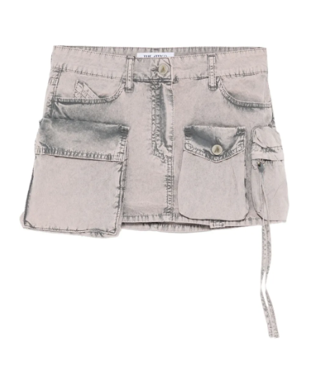 WOMEN - LIGHT GREY MINI SKIRT - The Attico