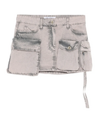 WOMEN - LIGHT GREY MINI SKIRT - The Attico
