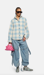 WOMEN - SKY BLUE LONG PANT - The Attico