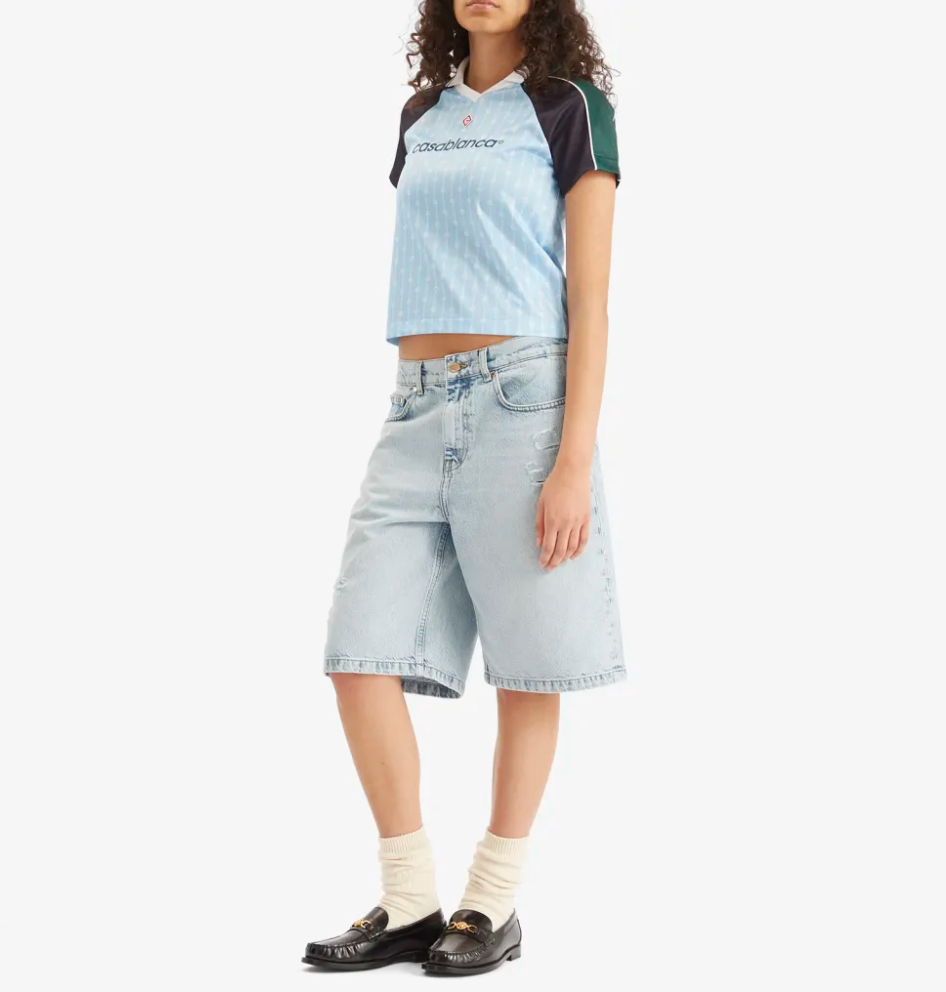 WOMEN - SHORT DENIM GRAFFITI SKATER