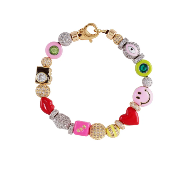 MC ENAMEL CRYSTAL BRACELET - Martha Calvo