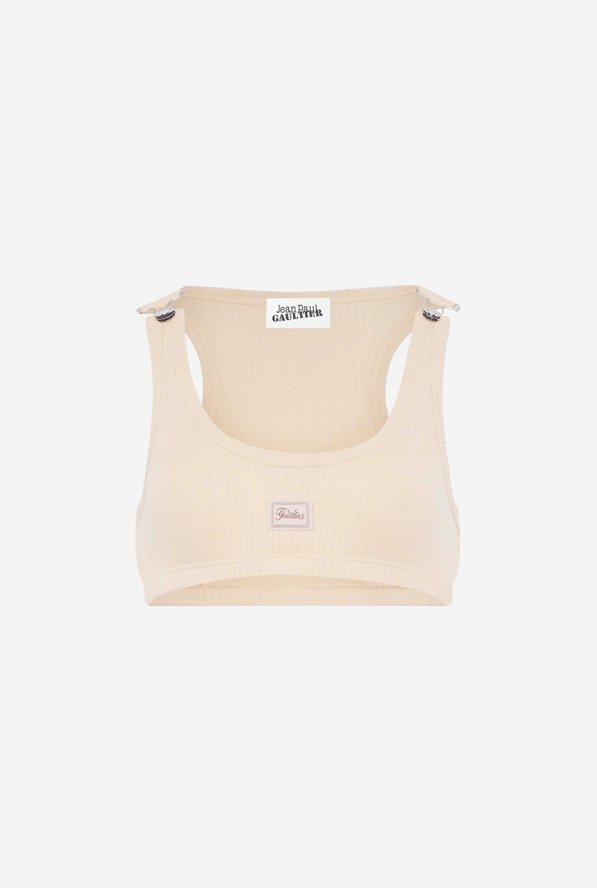 WOMEN - THE BEIGE GAULTIER PATCH BRA - JPG