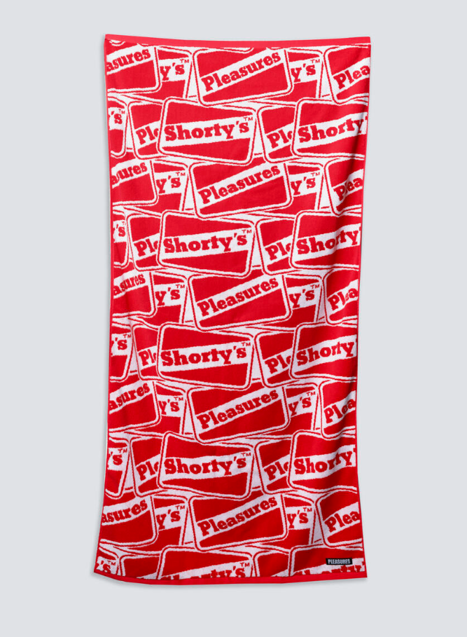 Beach Towel - Pleasures x Shortys Red