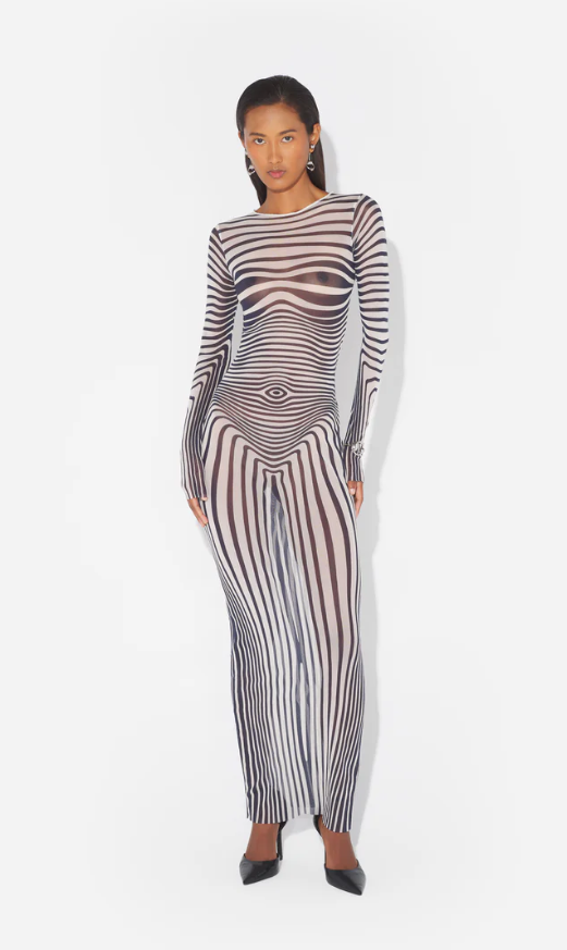 WOMEN -RE-EDITION - THE NAVY BLUE BODY MORPHING DRESS