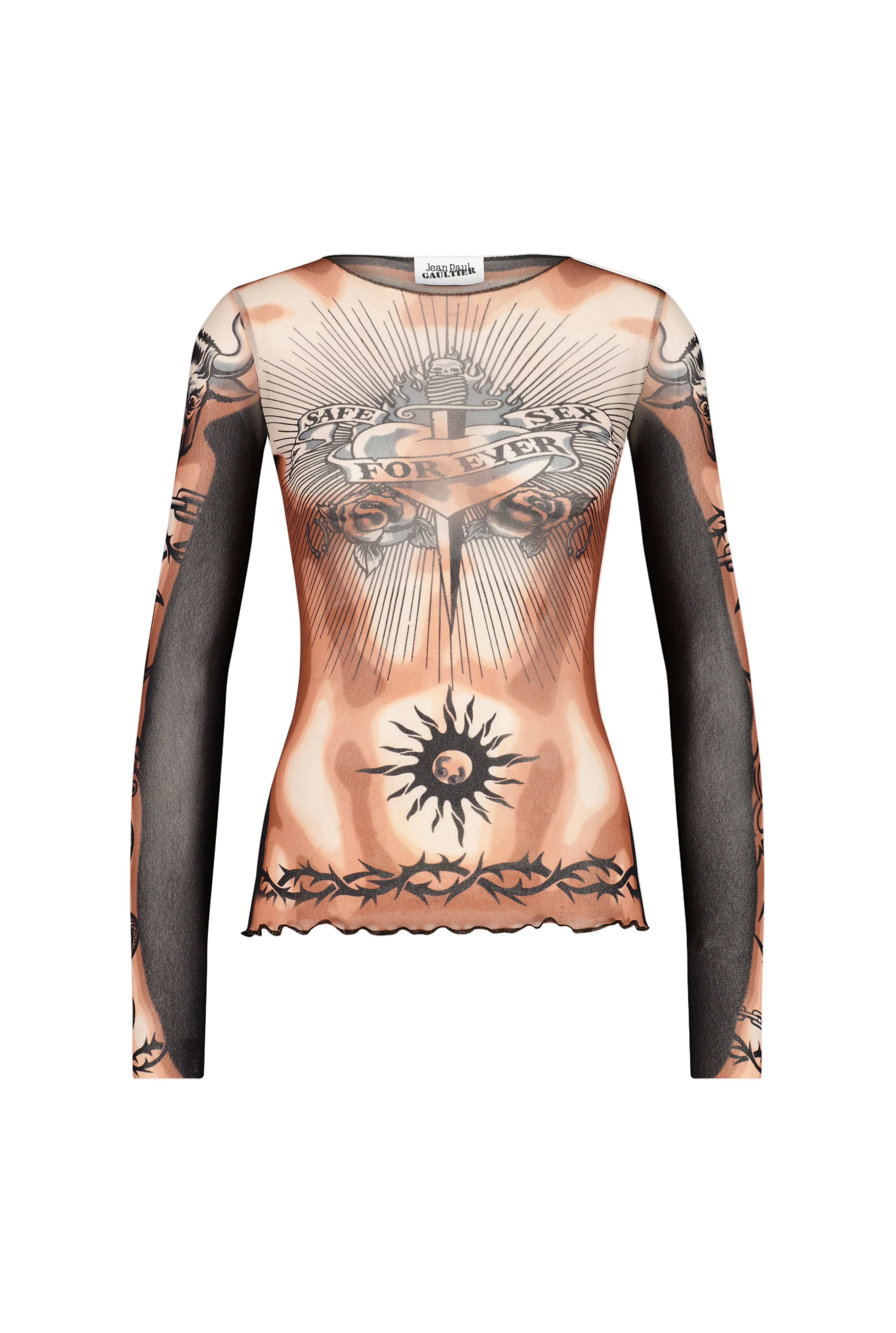 WOMEN - RE-EDITION THE SAFE SEX TATTOO TOP - JPG
