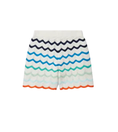 KIDS - Short Gradient Wave Crochet White/Multi Beach Capsule - Casa Blanca