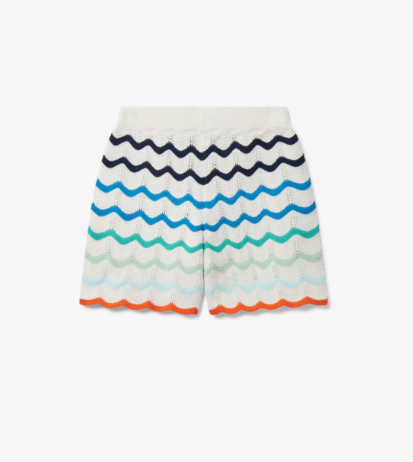 KIDS - Short Gradient Wave Crochet White/Multi Beach Capsule - Casa Blanca